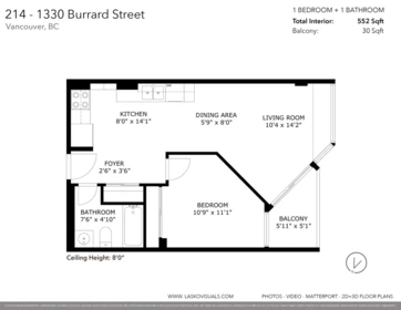 214 1330 Burrard Street, Vancouver, BC, Vancouver — Apartment/Condo for sale