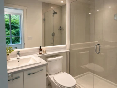 Primary Bathroom Photo of 110 5728 Berton Avenue, Vancouver, BC
