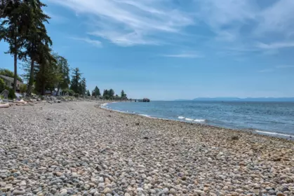 Aerial View of 4861 Sunshine Coast Highway, Sechelt, BC