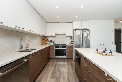 Kitchen Photo of 503 3488 Sawmill Crescent, Vancouver, BC