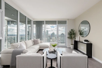 Living Room Photo of 4201 2108 Gilmore Avenue, Burnaby, BC