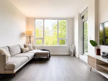 Living Room Photo of 303 5410 Shortcut Road, Vancouver, BC