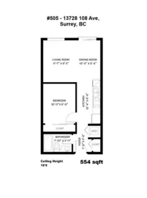 Exterior Rear Photo of 505 13728 108 Avenue, Surrey, BC