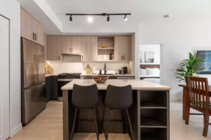 Kitchen Island Photo of 214 2002 St. George Street, Port Moody, BC