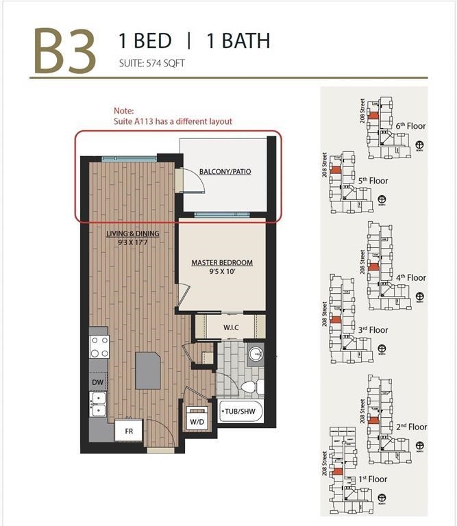 Primary Bedroom Photo of A623 8233 208 B Street, Langley, BC