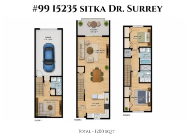 Aerial View of 99 15235 Sitka Drive, Surrey, BC