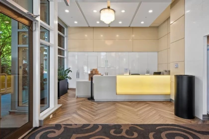 Aerial View of 1503 110 Switchmen Street, Vancouver, BC