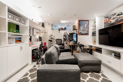 Basement Recreation Room Photo of 1865 Adanac Street, Vancouver, BC