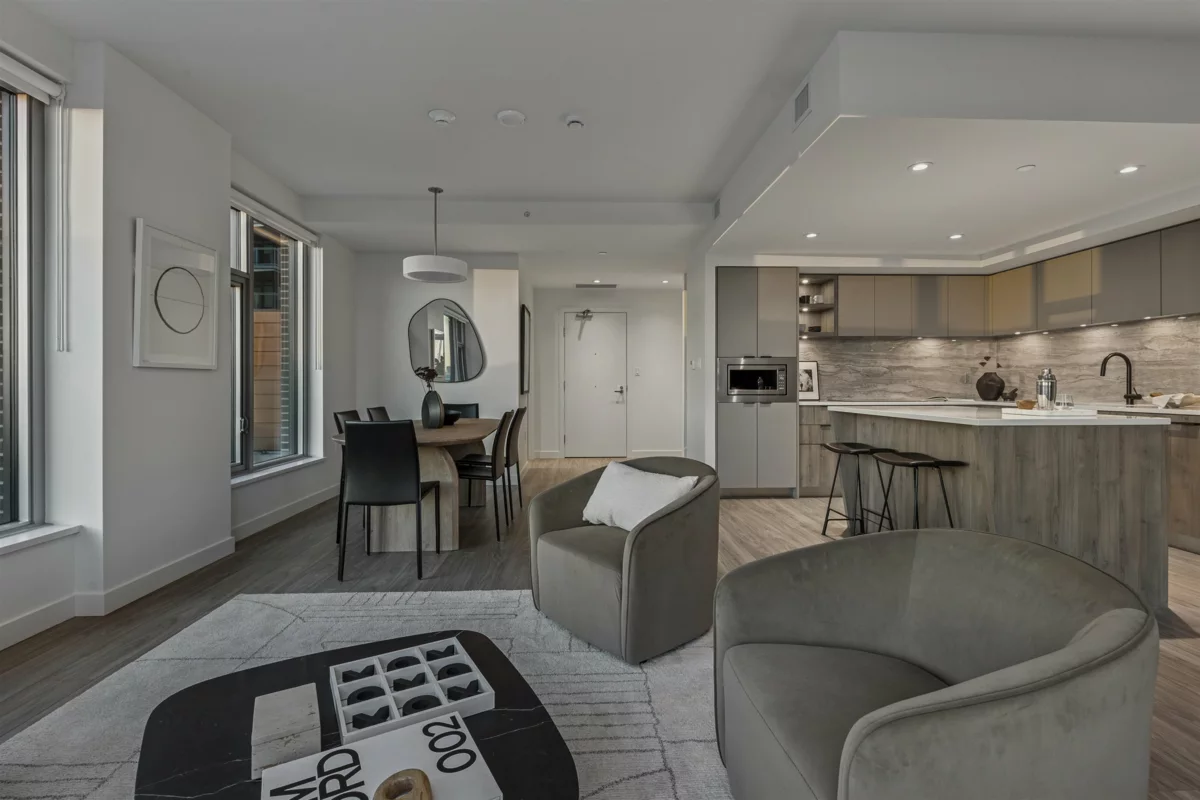 Kitchen Island Photo of 112 755 Harbourside Drive, North Vancouver, BC
