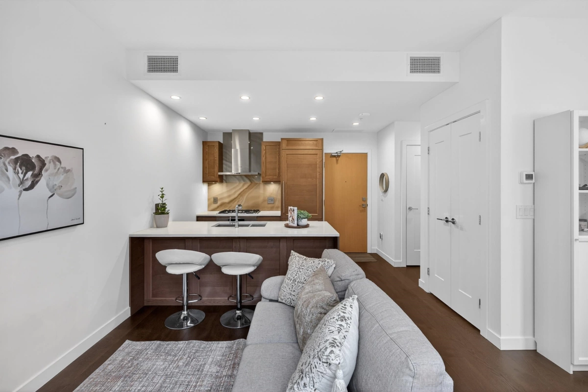 Kitchen Island Photo of 408 5681 Birney Avenue, Vancouver, BC