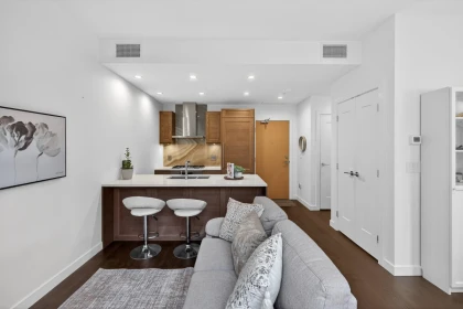 Kitchen Island Photo of 408 5681 Birney Avenue, Vancouver, BC