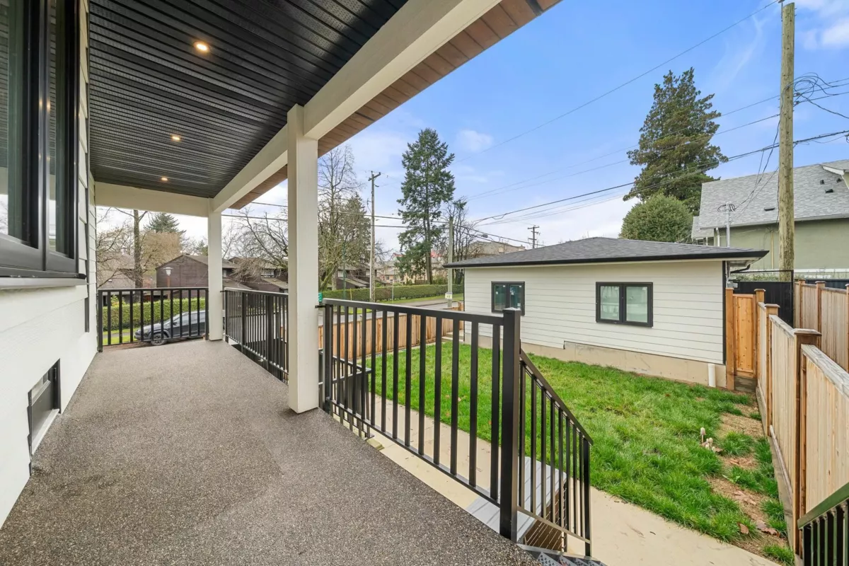 Aerial View of 3483 Adanac Street, Vancouver, BC