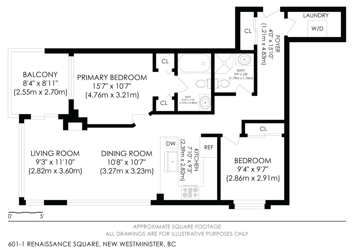 Swimming Pool Photo of 601 1 Renaissance Square, New Westminster, BC