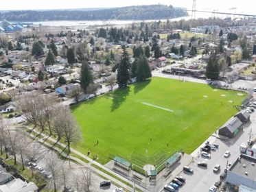 Aerial View of 304 1528 Bowser Avenue, North Vancouver, BC