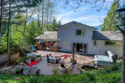 Aerial View of 2640 Rhum & Eigg Drive, Squamish, BC