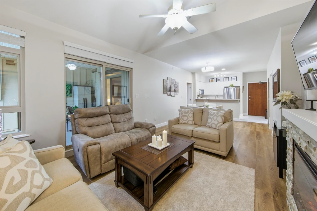 Dining Area Photo of 408 100 Capilano Road, Port Moody, BC