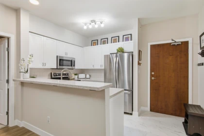 Primary Bedroom Photo of 408 100 Capilano Road, Port Moody, BC