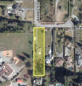 Aerial View of 8551 Bannister Drive, Mission, BC