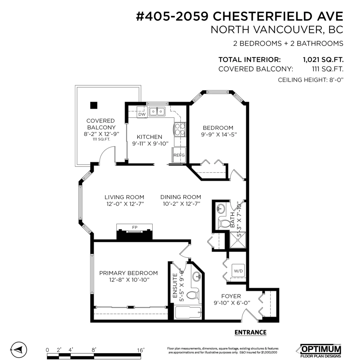 Exterior Rear Photo of 405 2059 Chesterfield Avenue, North Vancouver, BC