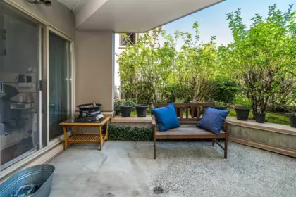 Outdoor Patio Photo of 104 2109 Rowland Street, Port Coquitlam, BC