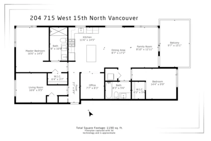 Hallway Photo of 204 715 W 15th Street, North Vancouver, BC