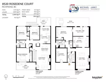 Outdoor Deck Photo of 8520 Rosedene Court, Richmond, BC