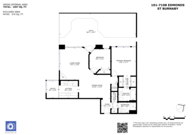 Outdoor Patio Photo of 101 7108 Edmonds Street, Burnaby, BC