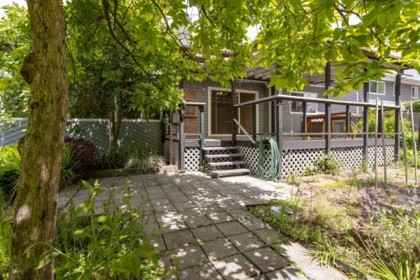 Aerial View of 1418 Grover Avenue, Coquitlam, BC