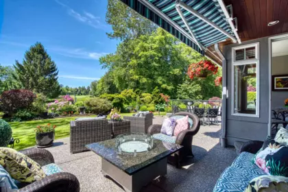 Aerial View of 16105 Morgan Creek Crescent, Surrey, BC