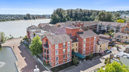 Outdoor Deck Photo of 312 6 Renaissance Square, New Westminster, BC