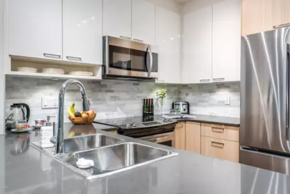 Kitchen Island Photo of 103 210 Lebleu Street, Coquitlam, BC