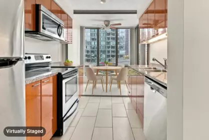 Living Room Photo of 606 1288 W Georgia Street, Vancouver, BC