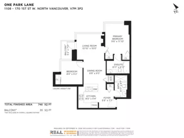 Aerial View of 1108 170 W 1st Street, North Vancouver, BC