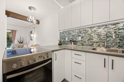 Kitchen Island Photo of 207 1655 Nelson Street, Vancouver, BC