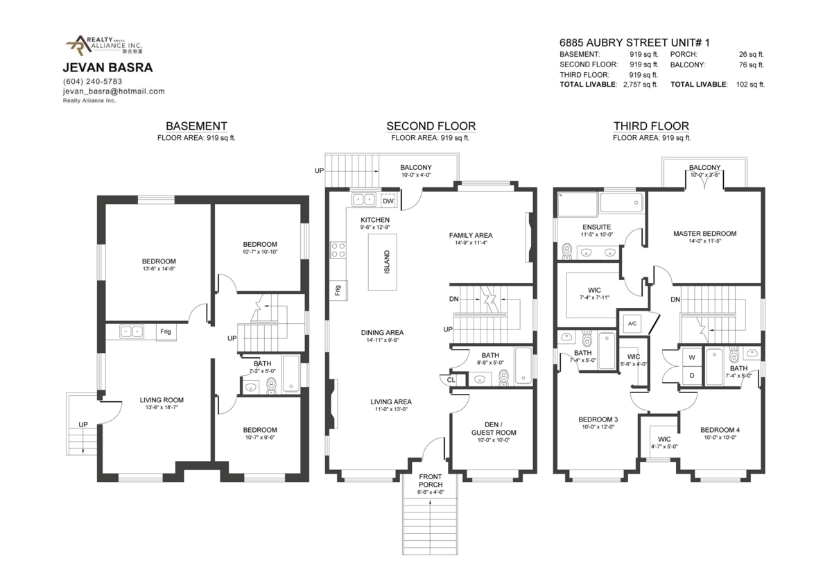 Family Room Photo of 1 6885 Aubrey Street, Burnaby, BC