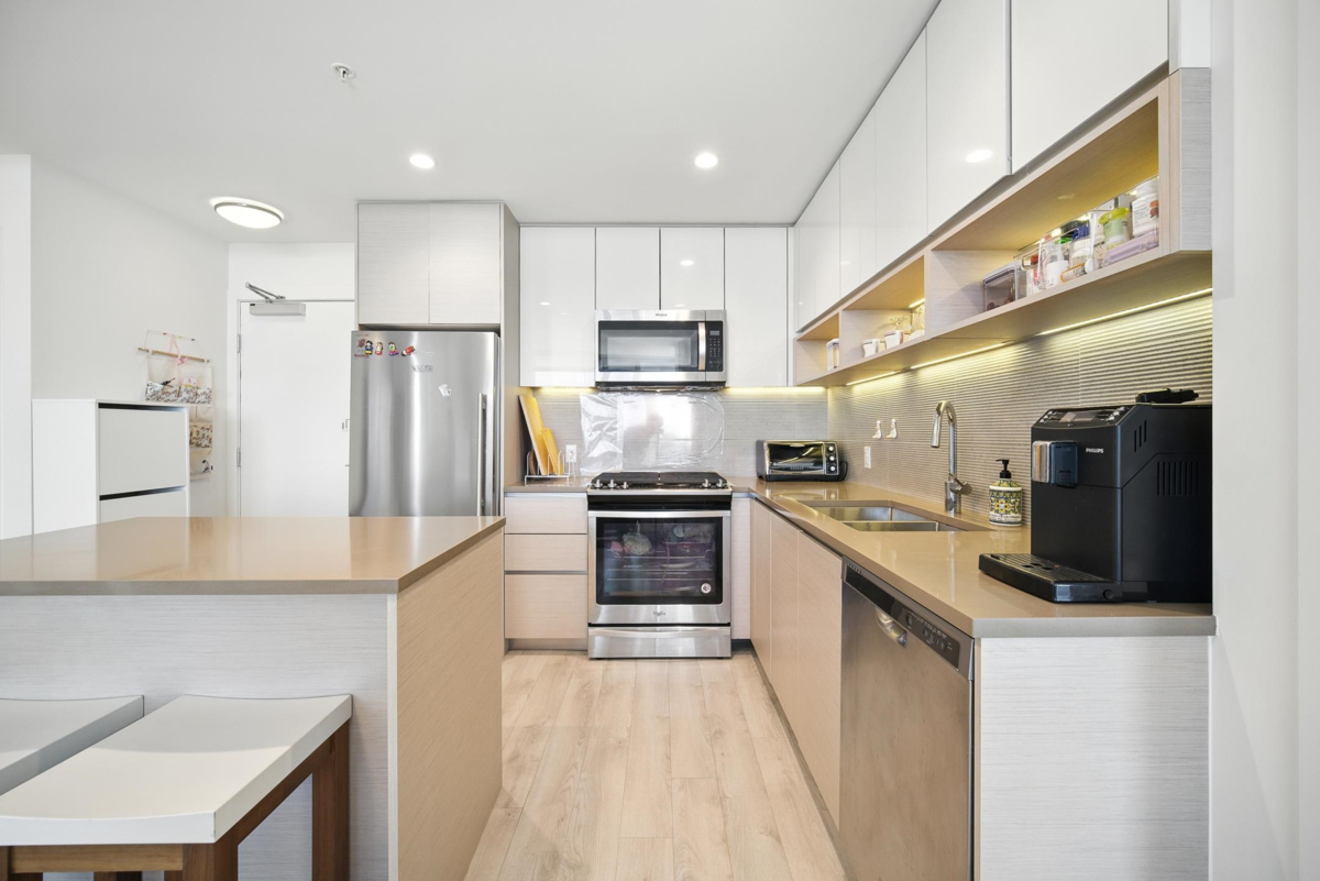 Living Room Photo of 1106 8850 University Crescent, Burnaby, BC