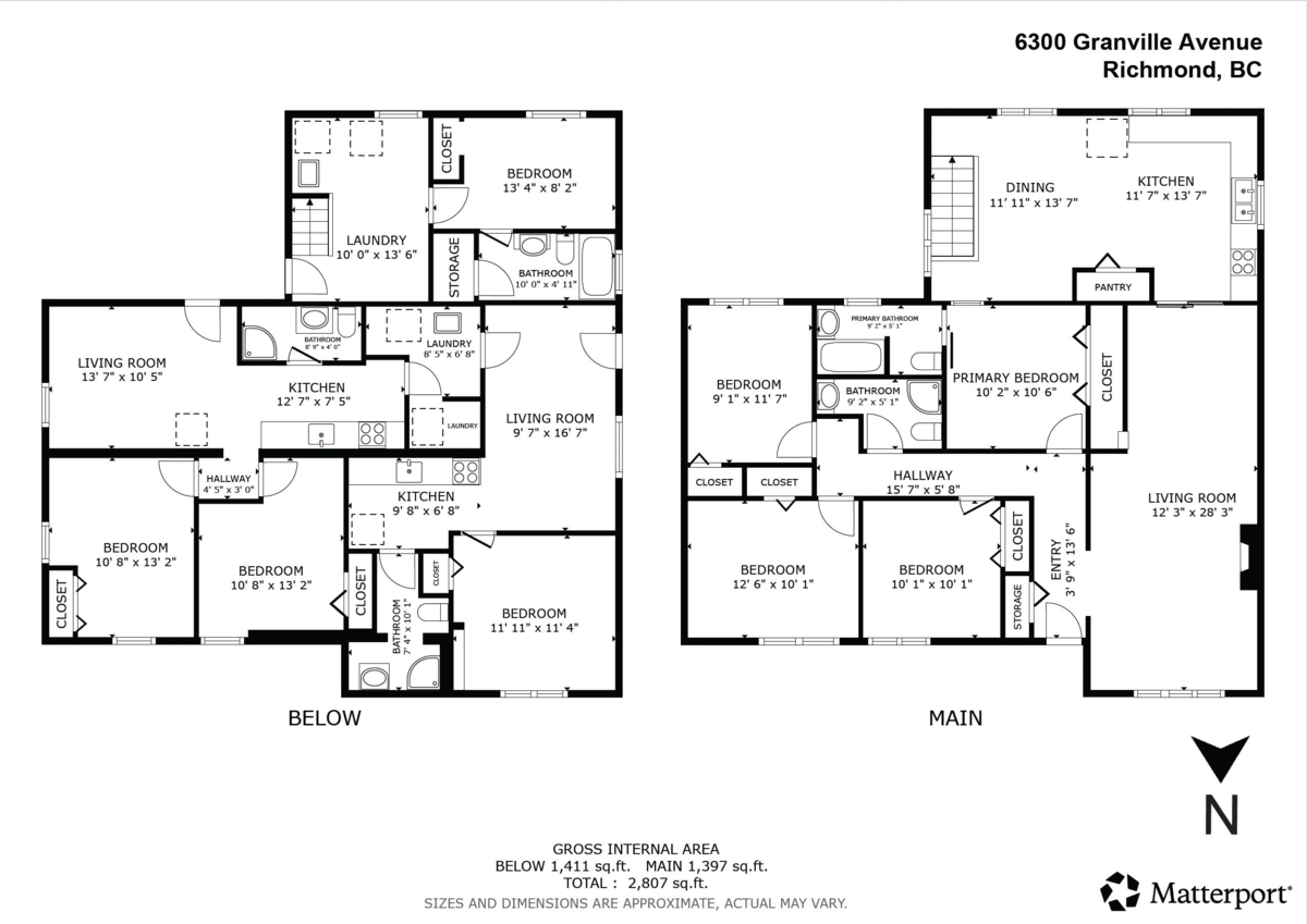 Living Room Photo of 6300 Granville Avenue, Richmond, BC