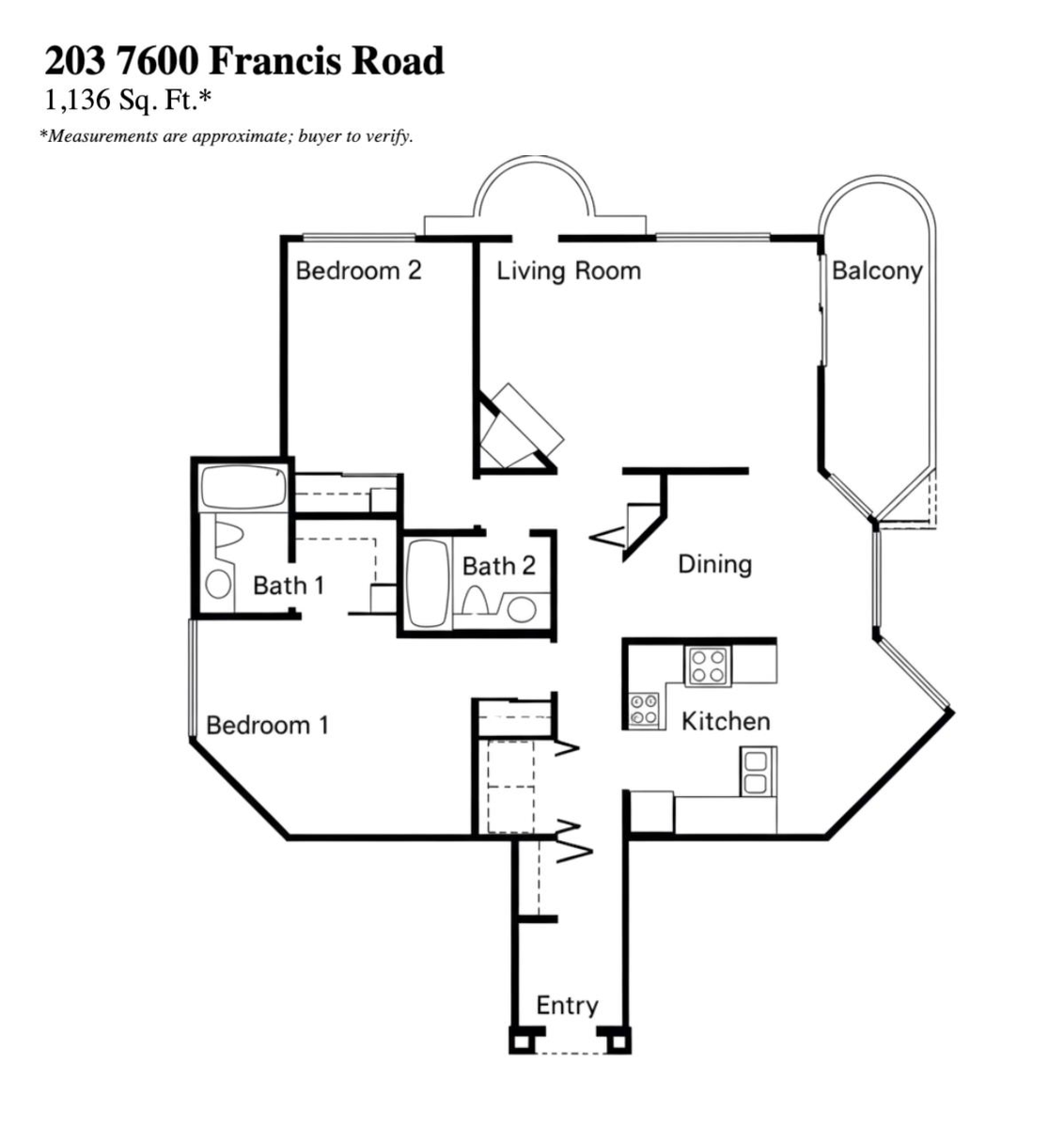 Aerial View of 203 7600 Francis Road, Richmond, BC