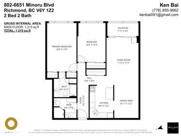 Powder Room Photo of 802 6651 Minoru Boulevard, Richmond, BC
