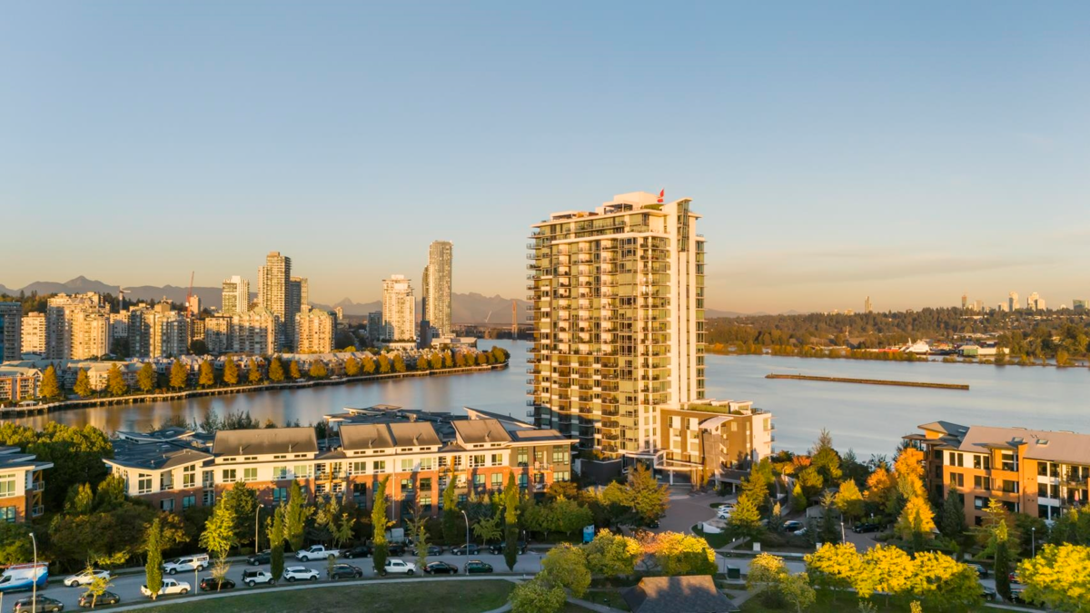 Aerial View of 1204 210 Salter Street, New Westminster, BC