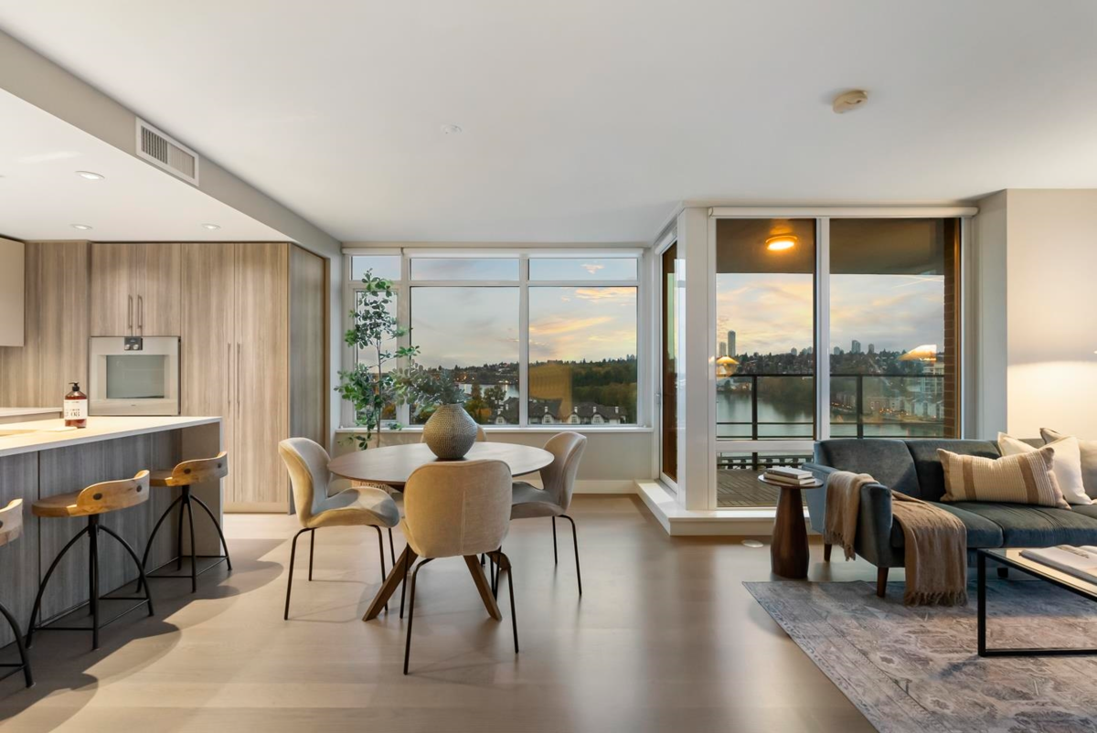 Living Room Photo of 1204 210 Salter Street, New Westminster, BC