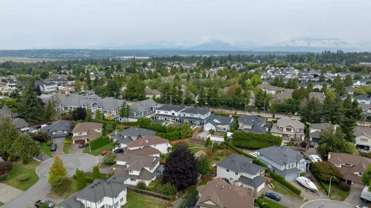 Aerial View of 18460 64 Avenue, Surrey, BC