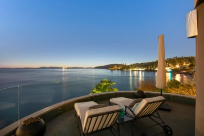 Aerial View of 3912 Marine Drive, West Vancouver, BC