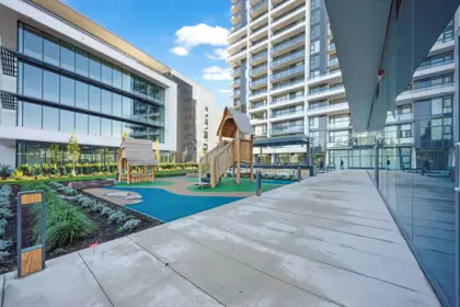 Basement Recreation Room Photo of 402 13675 107a Street, Surrey, BC
