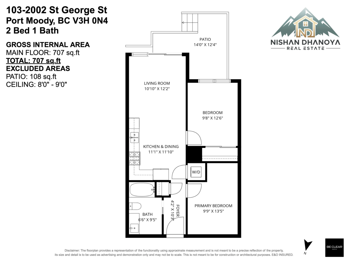 Front Yard Photo of 103 2002 St. George Street, Port Moody, BC