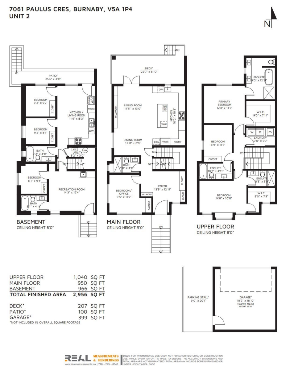 Kitchen Island Photo of 2 7061 Paulus Crescent, Burnaby, BC