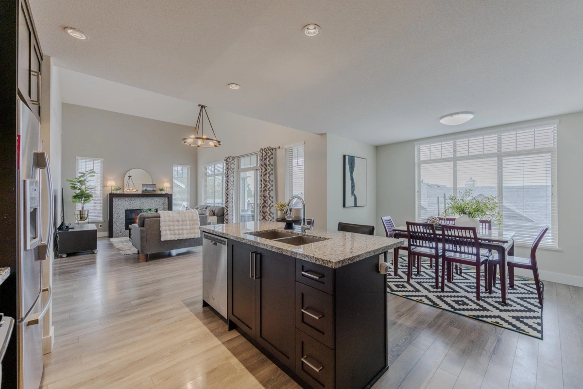 Dining Area Photo of 102 3458 Burke Village Promenade, Coquitlam, BC