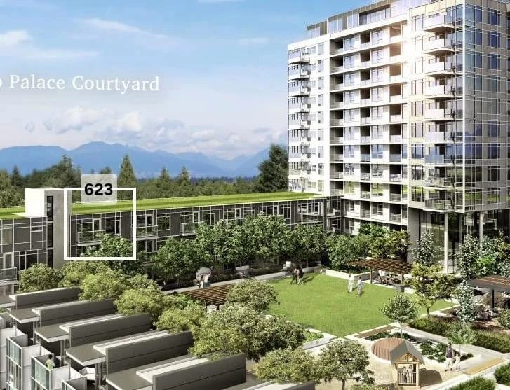 Exterior Rear Photo of 623 5233 Gilbert Road, Richmond, BC