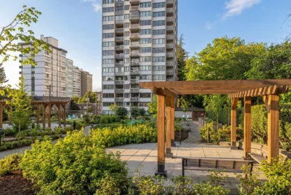 Outdoor Patio Photo of 406 1740 Comox Street, Vancouver, BC