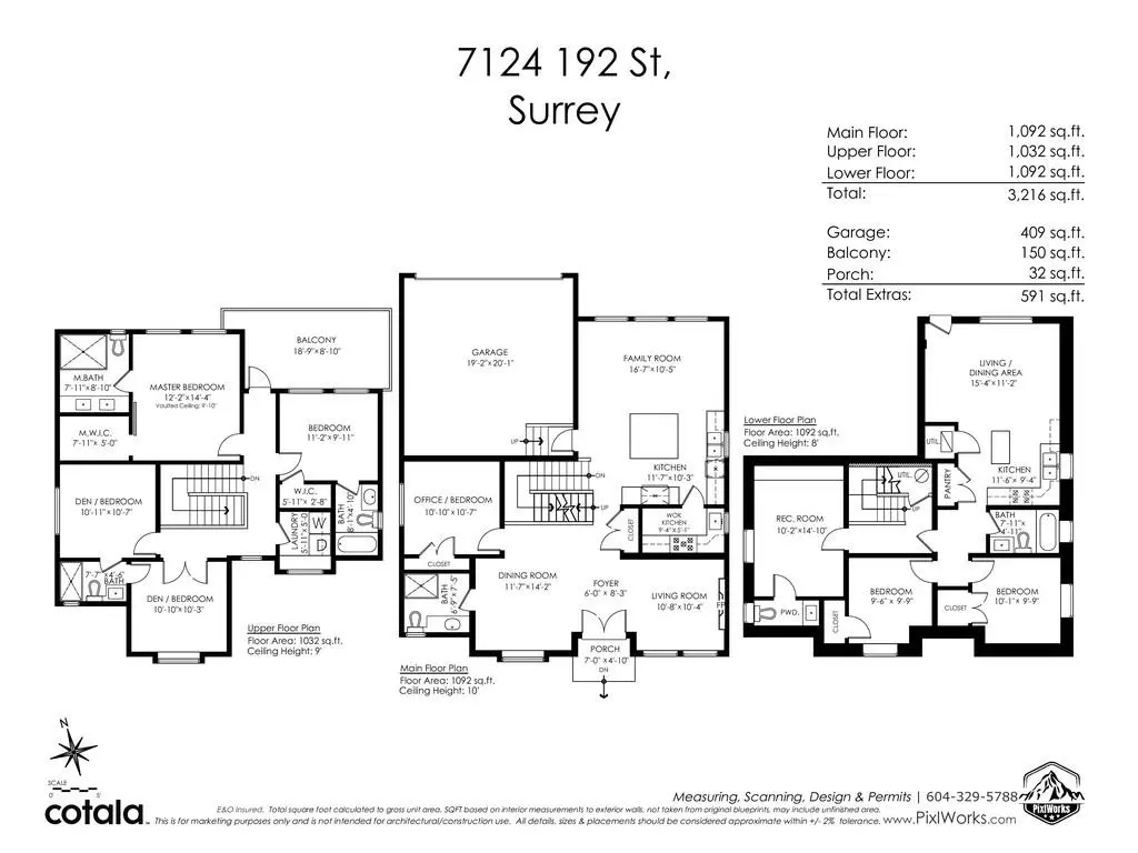 Exterior Rear Photo of 7124 192 Street, Surrey, BC